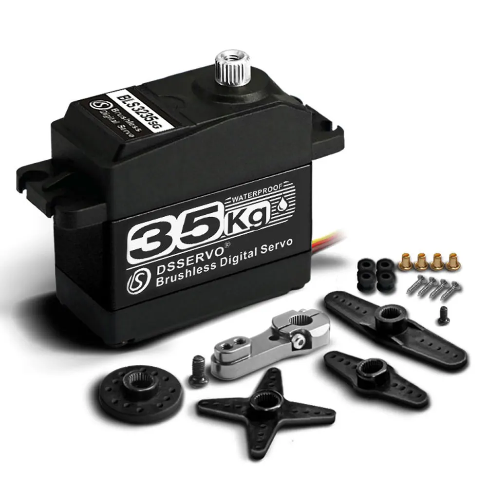 25 kg 35 kg 45 kg 55 kg digitaler Servomotor Ganzmetall 180/270/360 Grad Hochgeschwindigkeitsbürstenlos für RC Baja Crawler Car Robot DIY