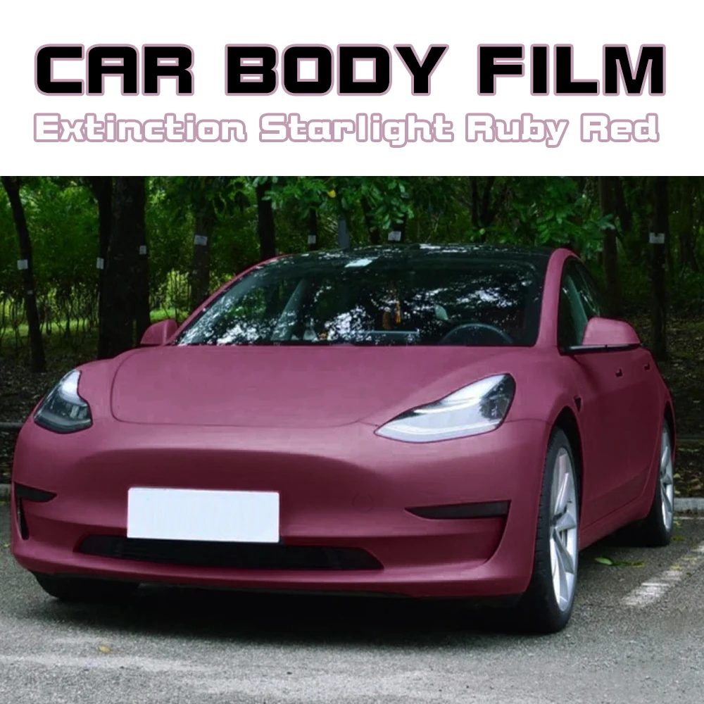 

Extinction Starlight Ruby Red Vinyl Body Film Cover Car Sticker Waterproof Auto Vehicle Motorcycle Styling Wrap Roll Accessories