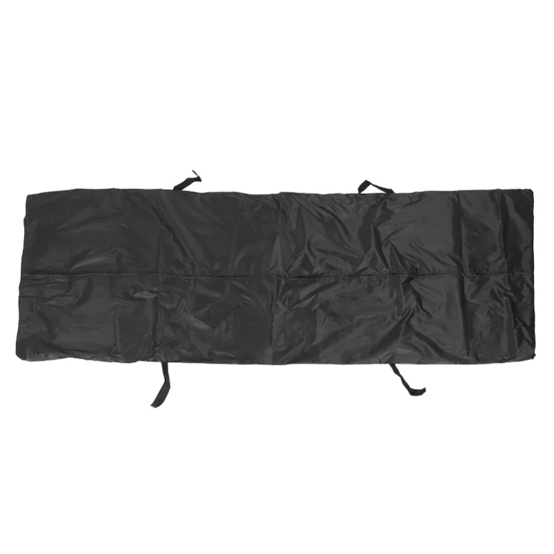 Black Leak Proof Body Bag 210D Oxford Cloth Portable Outdoor Multifunctional Storage Bag Corpse Storage Pouch with 4 Handles for
