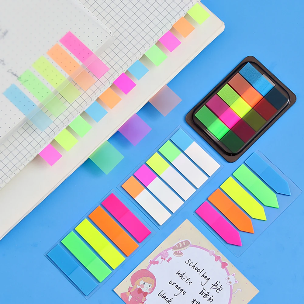 

Fluorescent Color N times Sticky Index Tags Bookmark Stickers Note Stickers Sticky Notes Office School Supplies