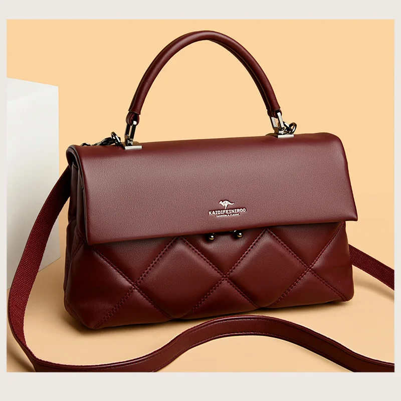 حقيبة نسائية الاتجاه الجديد حقائب اليد الكورية مصمم العلامة التجارية الفاخرة حقائب كتف السيدات جلد ناعم موضة حقائب كروسبودي متعددة الاستخدامات