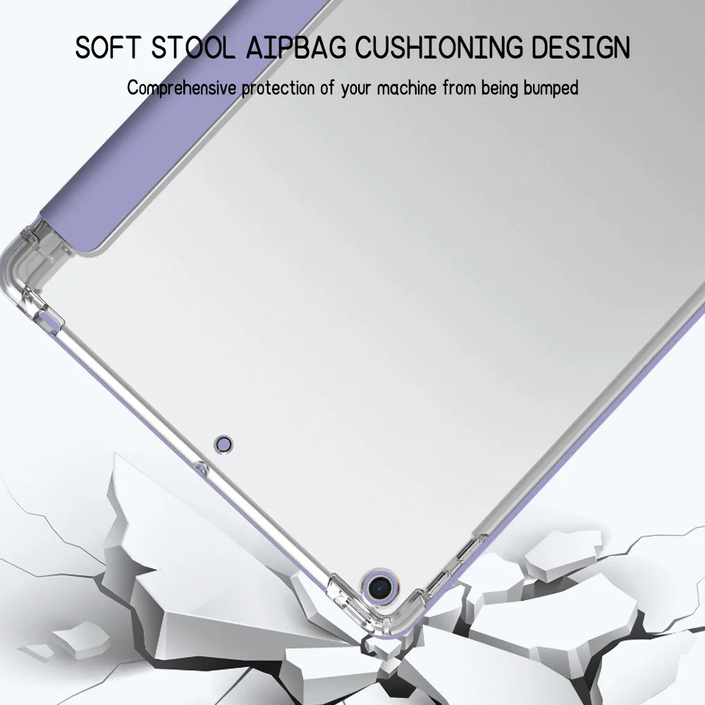 For iPad Air Pro Mini 10.9 11 9.7 10.2 8.3 12.9 13 11th 10th 9th Generation Trifold Stand Flip Smart Cover Soft Pencil Holder - Image 4