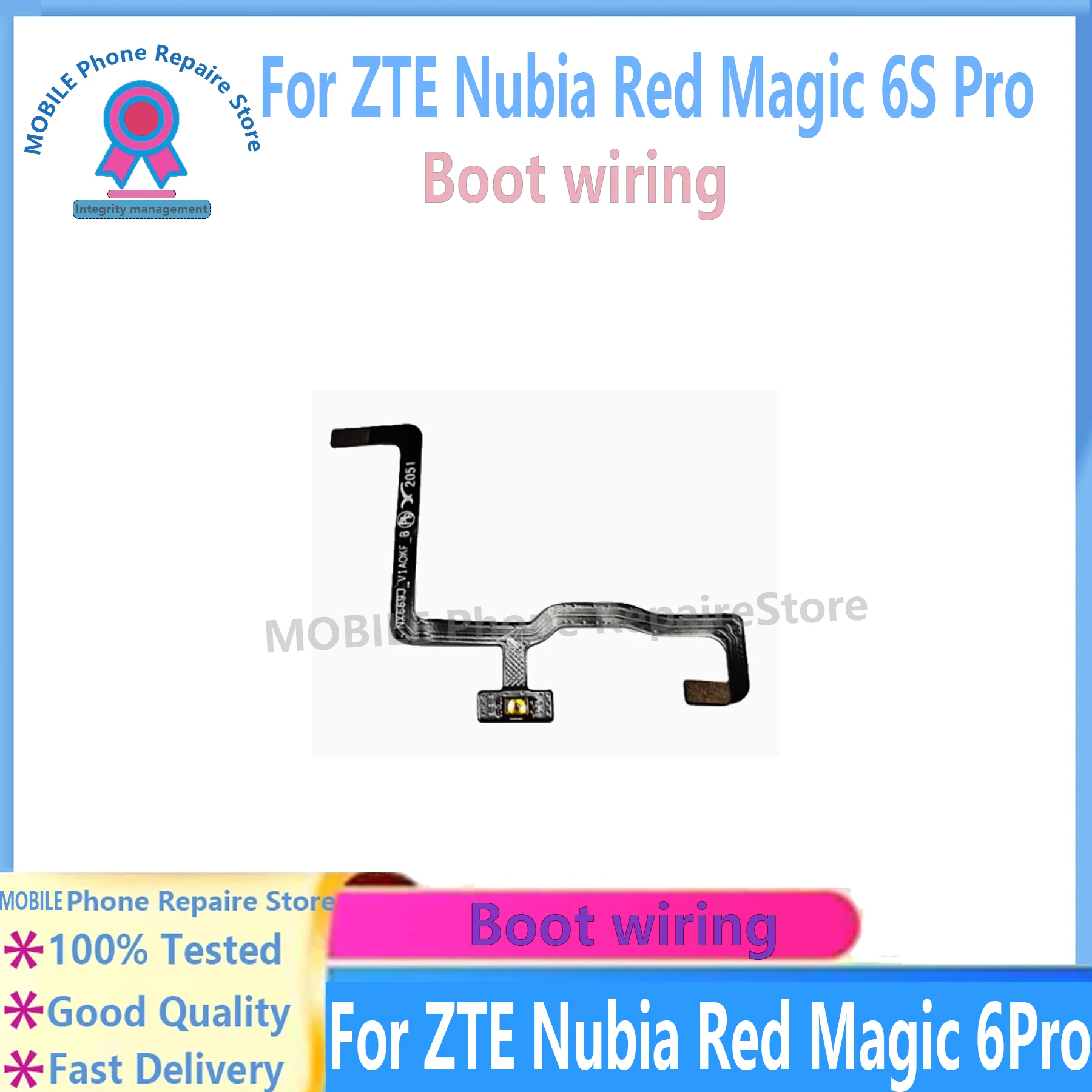 For ZTE nubia Red Magic 6Pro 6s Pro  Power On Button Flex Cable Data Board Connector Replacement Repair Parts