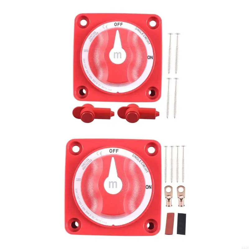 

2025 New 12V-48V Waterproof Battery Disconnect Switches Rotary Power Cut Off For Car Boat