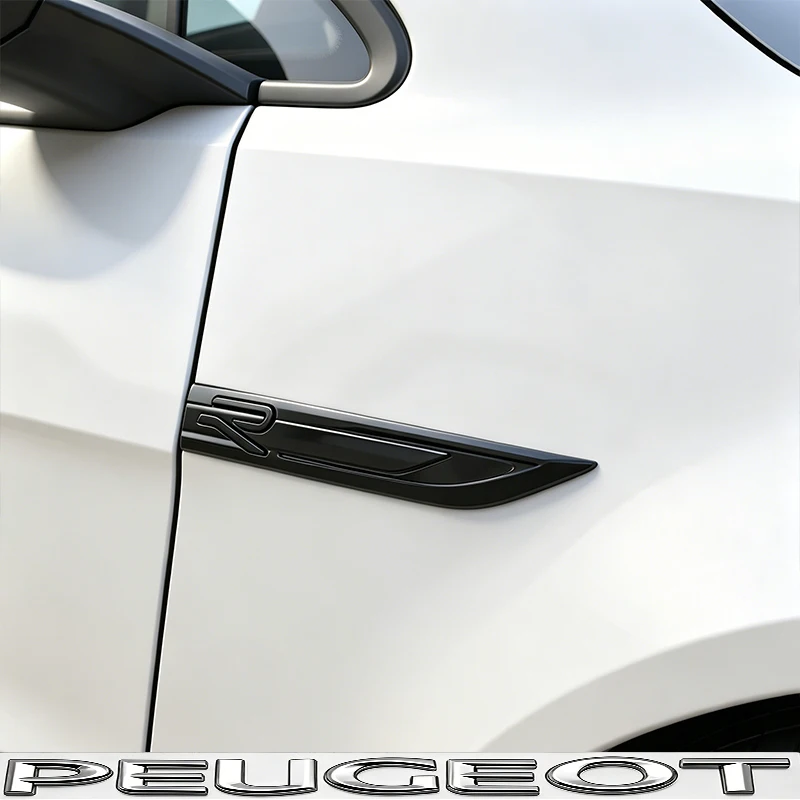 Auto-Kotflügel-Emblem mit R-Logo, Seitenflügel-Dekoration, Auto-Styling-Zubehör für VW Golf, Tiguan, T-Roc, Polo, Passat, ID.4 T – Detail 3