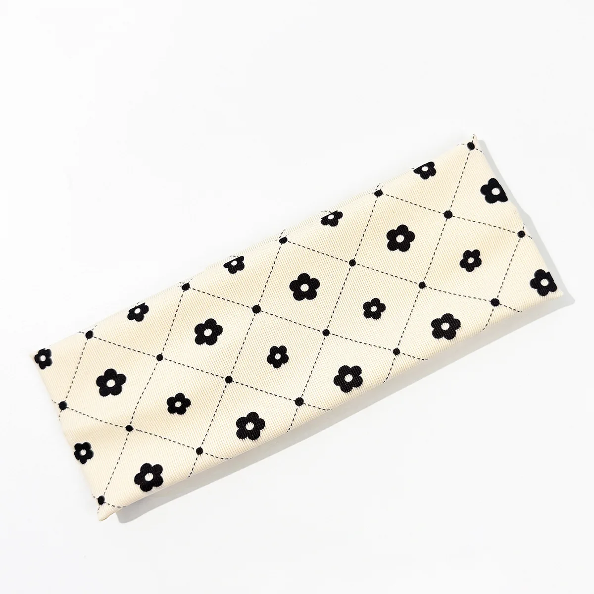 1 szt. Modna opaska do włosów z elastycznym nadrukiem kwiatowym, prosta opaska dla dziewczyn do jogi, fitnessu, biegania, sportowa, pochłaniająca pot, koreańskie nakrycie głowy dla kobiet