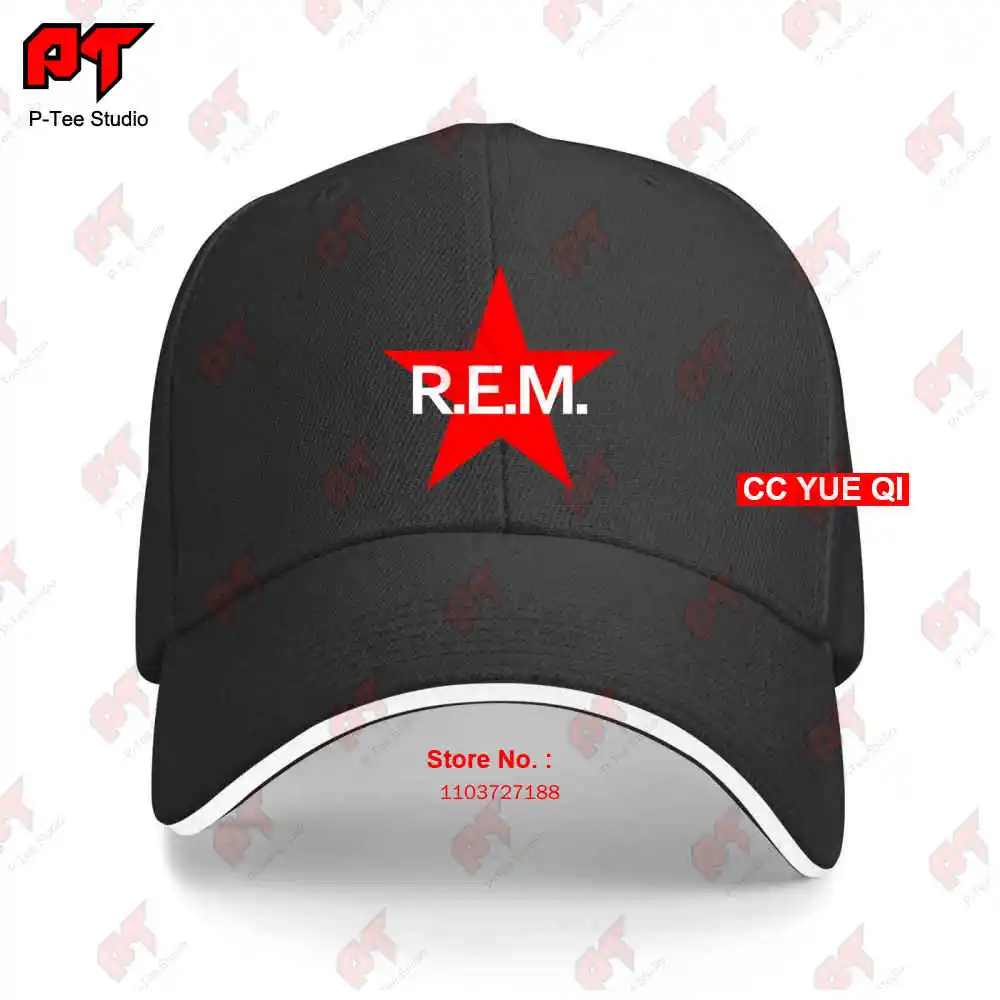 Rem R.E.M. Red Star Army Rock Band Baseball Caps Truck Cap 5Q2E