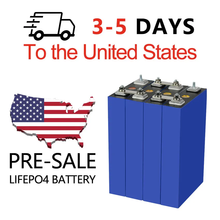 3.2V Lifepo4 100Ah Battery US Stock For Batteries Pack 12V 24V 48V Pack Solar Energy Systems Power Station RV Boat Golf Cart