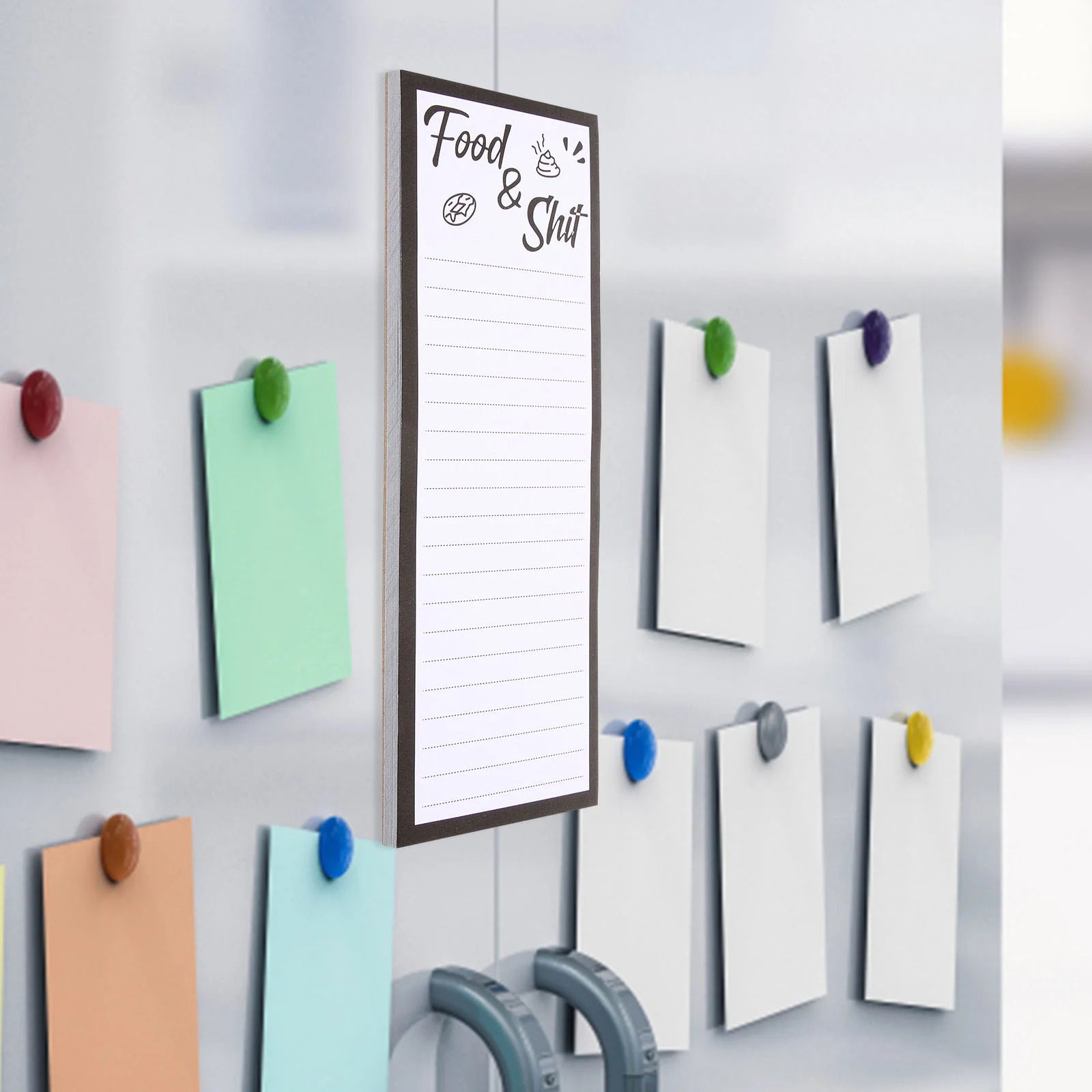 

2 Pcs Magnetic Notepad for Fridge Notepads Refrigerator Magnets Groceries Grocery List Paper Do Notebook Shopping