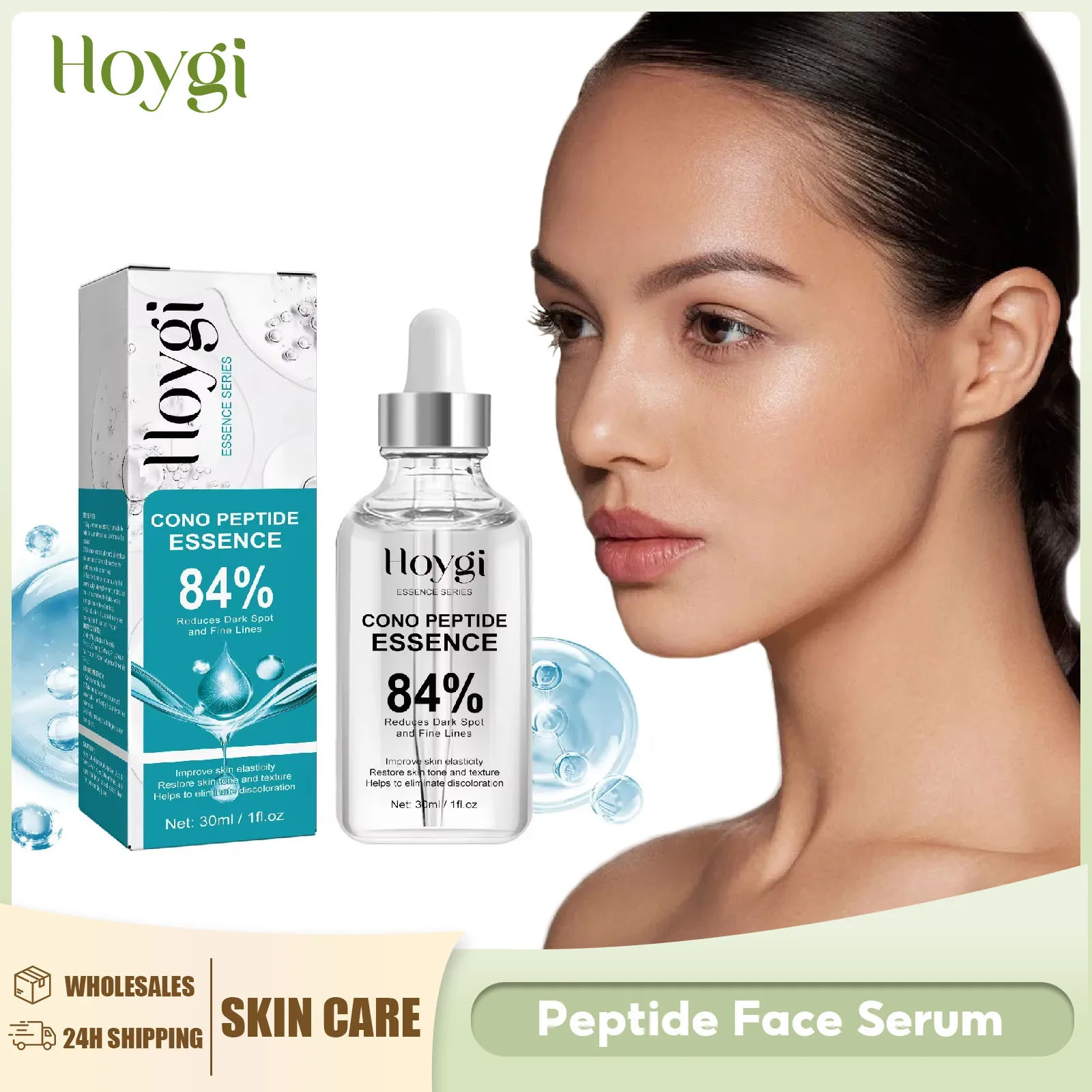 Peptide Essence Anti Aging Remove Fine Line Lifting Tightening Pore Minimizing Fade Dark Spot Moisturizing Hyaluronic Acid Serum