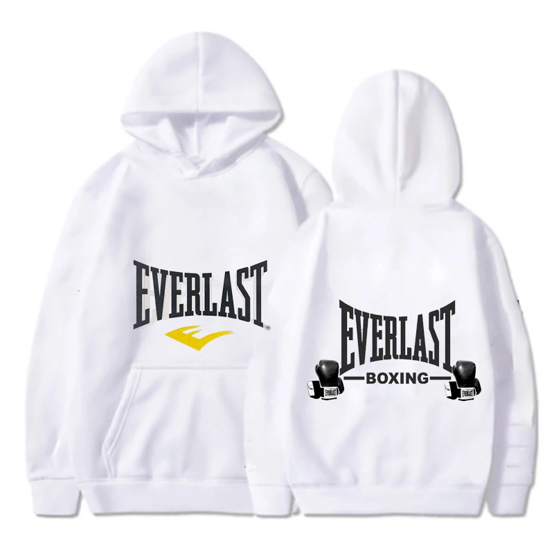 2024 Harajuku Leisure New Arrival Everlast Logo Font Graphic Person Pullover Hoodie Classic Hot Products Street High Quality