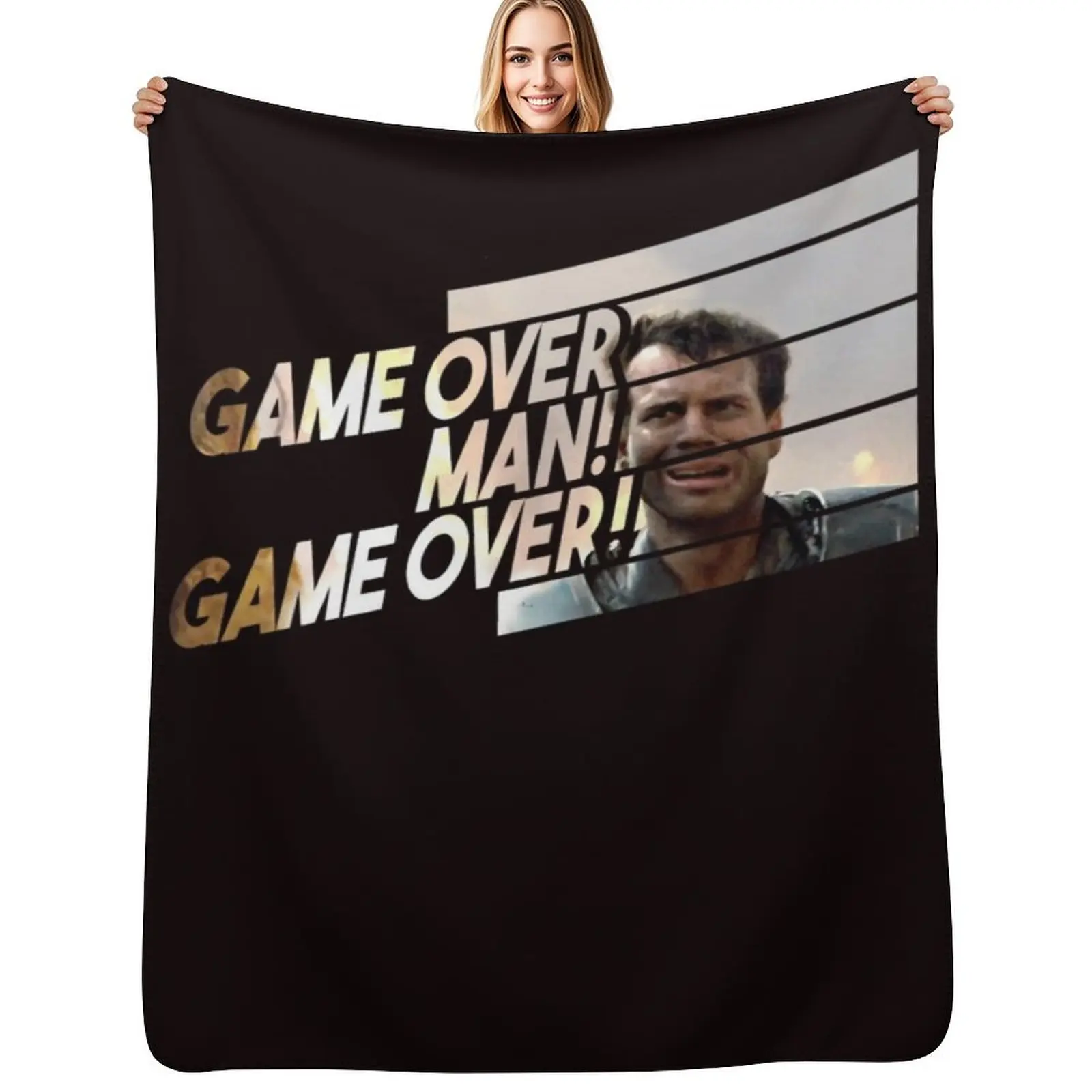 

Private Hudson from Aliens Game Over Man! Game Over! Classic Throw Blanket Lightweight Warm Blanket for Travel Camping