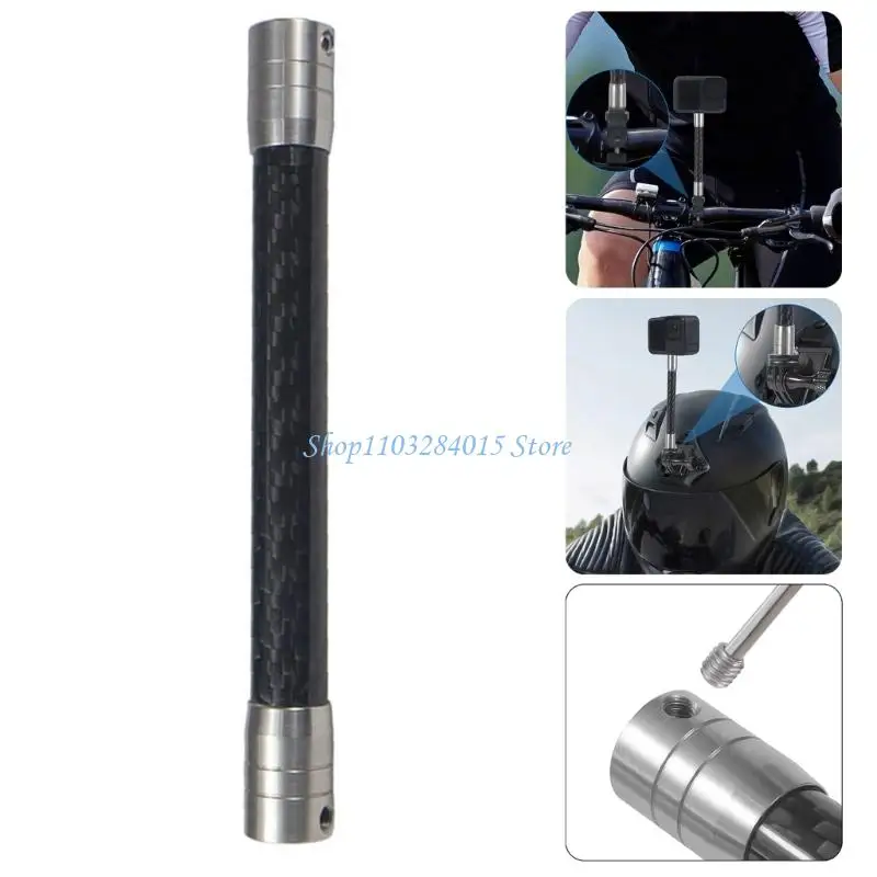R6FF Carbon Fiber Camera Rod Stainless Steel Adapter 1/4 Thread Compatibility Quick Release Locking System For Dynamic Shots