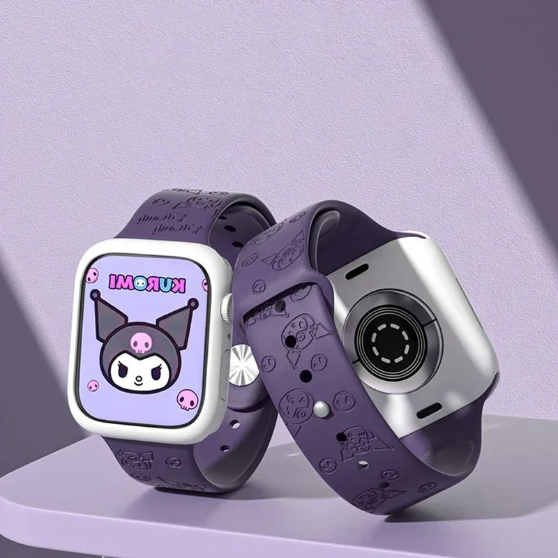 Sanrio Kuromi Anime Strap For Apple Watch Band 44mm 40mm 45mm 41mm 49mm 42mm 38mm 44 45 mm bracelet iwatch 7 se 3 4 5 6 8 Ultra