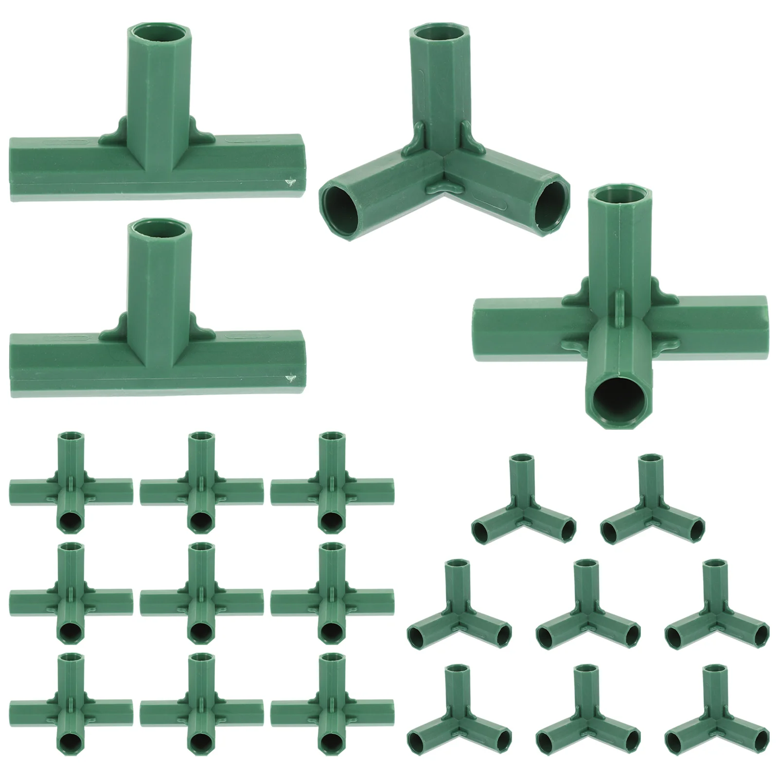 

Three-way and Four-way Connector Gardening Frame Joints Supply Plastic Stakes Connectors Supplies Indoor Plant