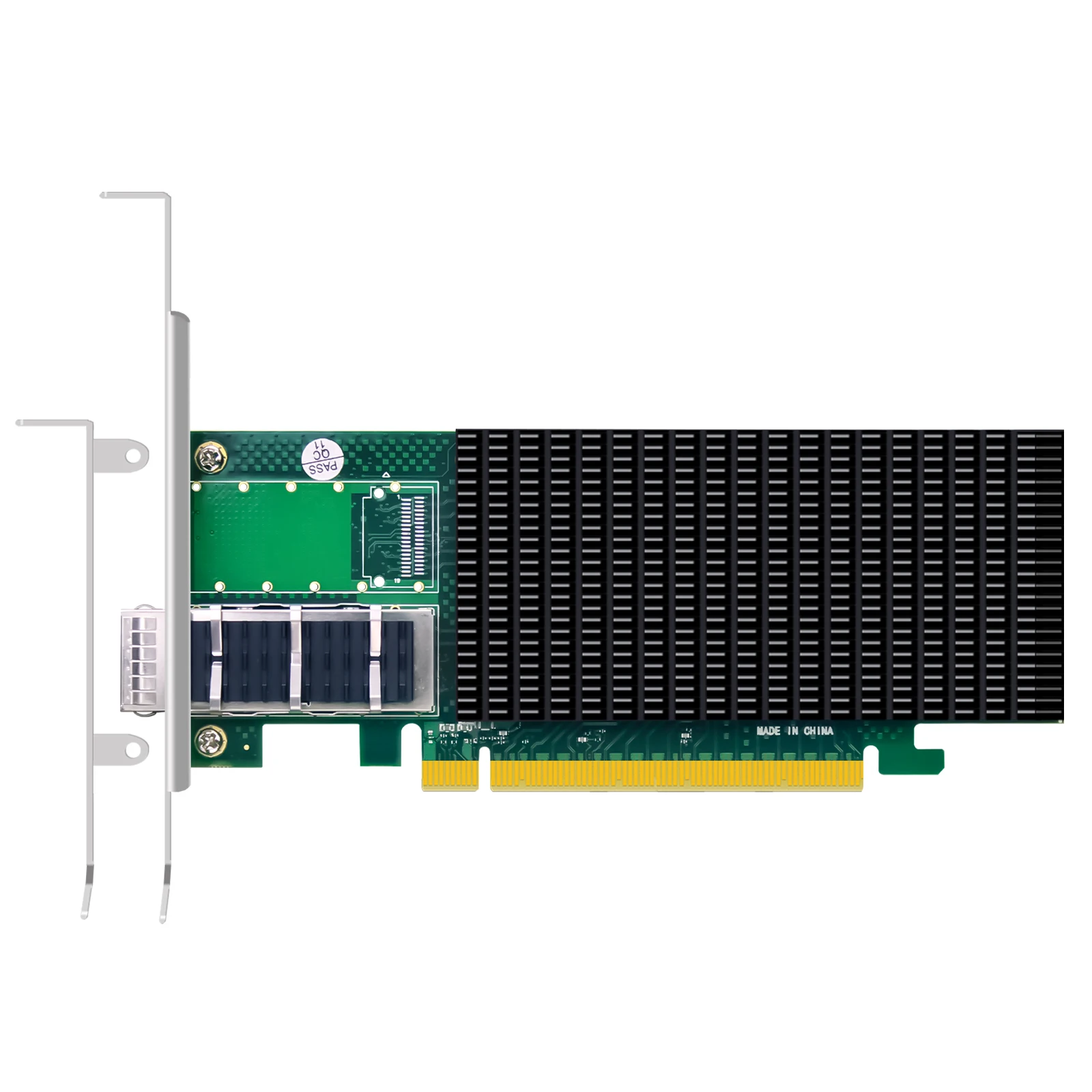 

1-портовая сетевая карта Ethernet 100G QSFP28 с контроллером Intel E810-CAM1, интерфейсом PCIE 4.0 X16