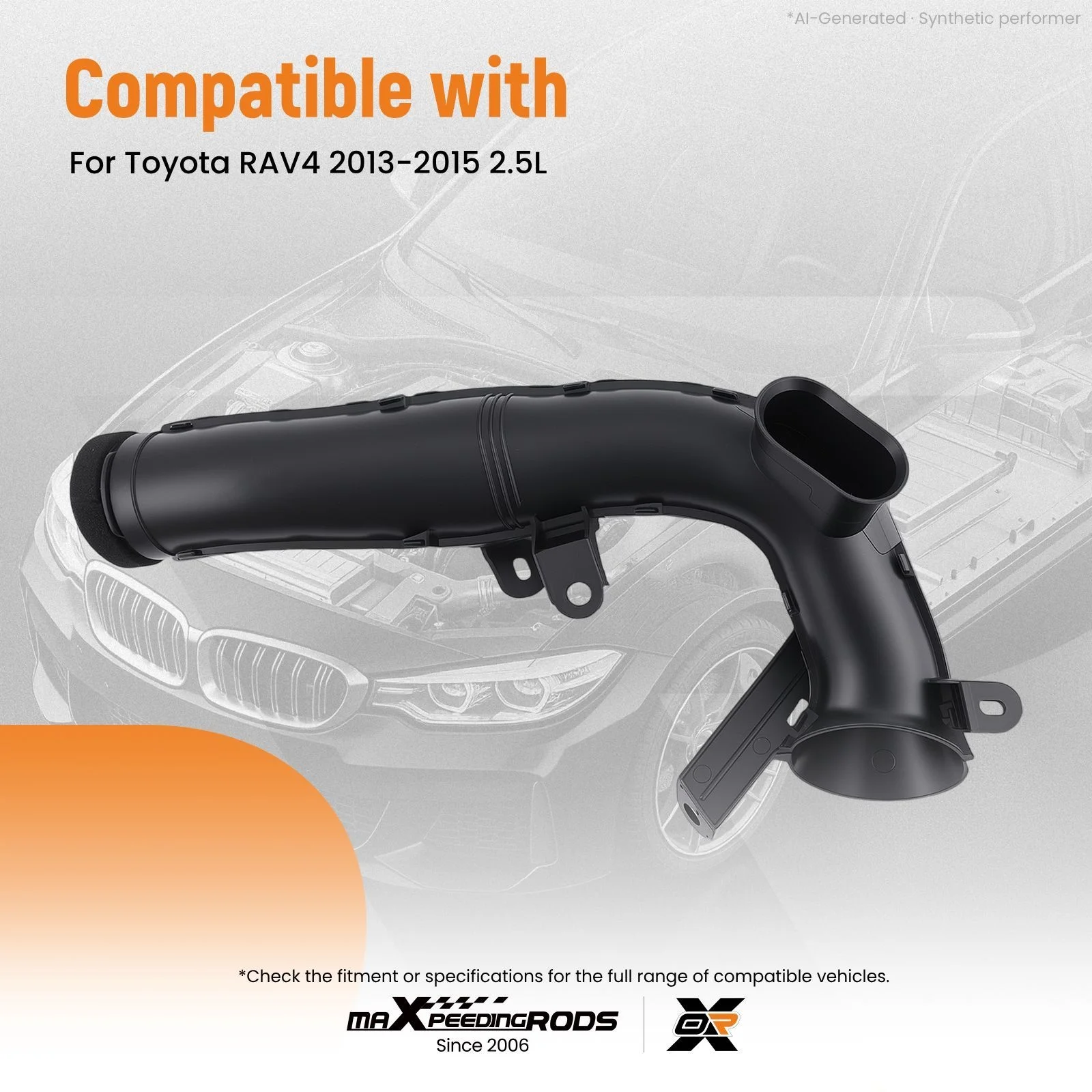 Air Inlet Duct Intake Hose W/ Resonator for Toyota RAV4 2013-2015 178940V060