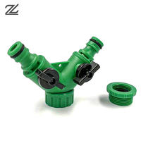 2-Way Garden Tap Water Splitter 1/2\