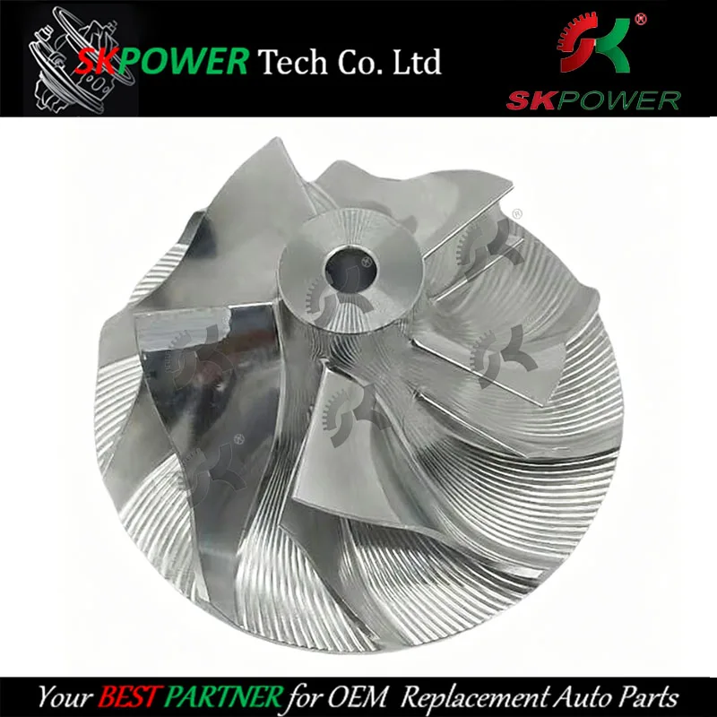 

742730 Turbo Kits 7790306E 5+5 Blades MFS Turbocharger Compressor Wheel For BMW 530D X5 3.0D E53 E60 E61 M57N 160Kw 218HP
