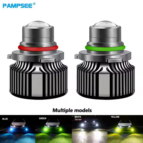 H7 Laser Lens H11 Led Fog Light Bulb H11 Led Fog Lamp H8 H16 9005 HB3 9006 HB4 CSP Blue 6000K 3000K Turbo Fog Light For Car 12V