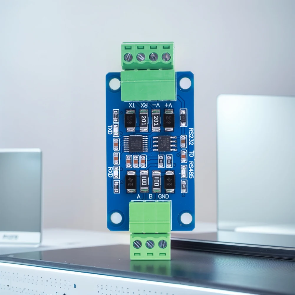 Módulo Industrial RS232 a RS485, fuente de alimentación de 3,3 V o 5V, asistente de depuración de puerto serie, módulo de conversión de puerto serie