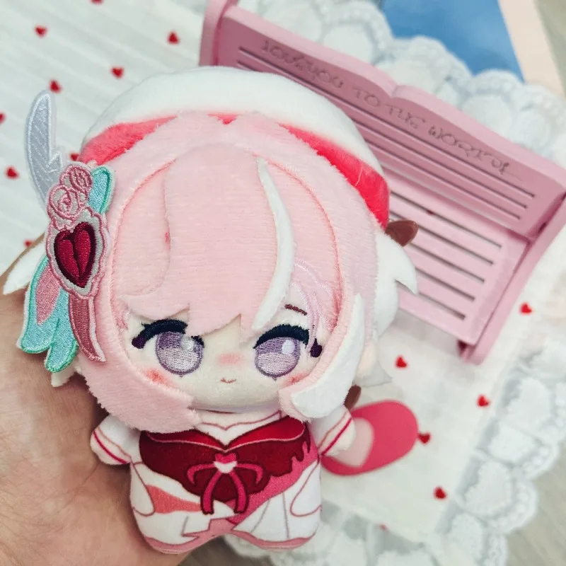 Honkai Impact 3rd Elysia Plüschpuppe Mini Baumwollpuppe Schlüsselanhänger Rosa Haare Spielfigur Weiches Plüschtier für Fans Kinder Geburtstagsgeschenk