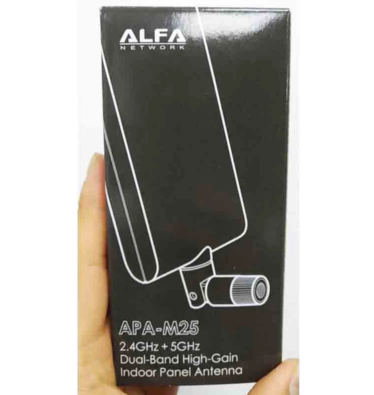 تايوان صنع ألفا Apa-m25 2.4g 5g ثنائي النطاق 10dbi اتجاهي هوائي Sma موصل #1