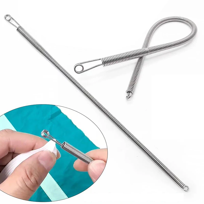 Flexible Drawstring Threader Quick Threading Spring Designed String Pull Tool Multipurpose Drawstring Stringing Tool