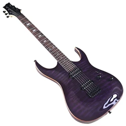 Electric Guitar 6 String Travel Guitar 39 Inch Solid Basswood Body Maple Neck Musical Instrument