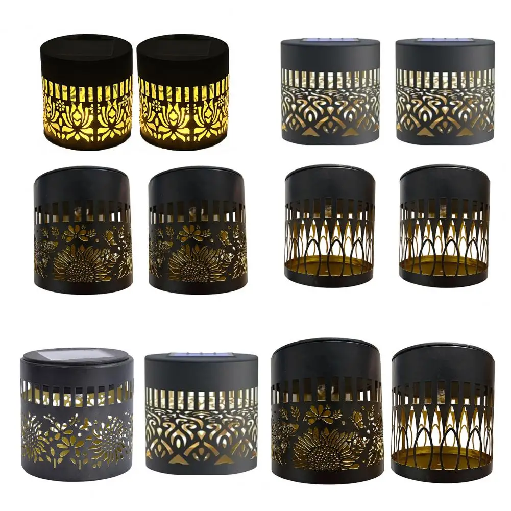 Solar Wall Lights Metal Outdoor Wall Theme Fence Lights Garden Backyard Decoration Outdoor Decor Front Door Lantern Yard Decor
