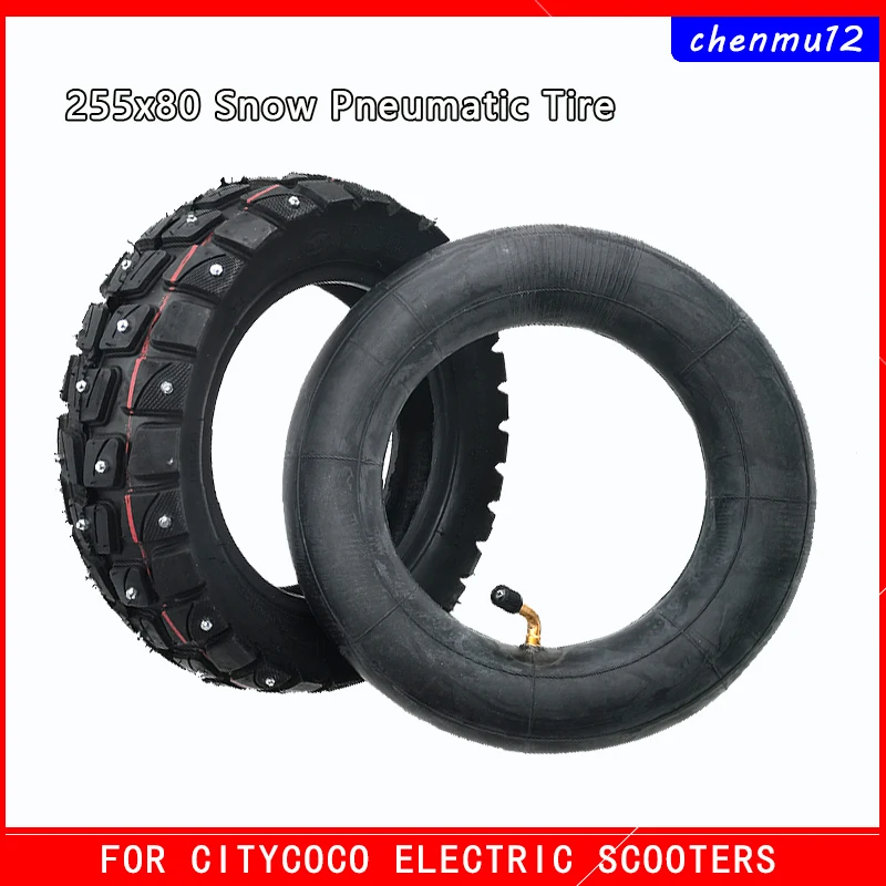 High Quality 10 Inch Tire 255x80 Inflatable Tube and  Snow for Zero 10x Dualtron KuGoo M4 Electric Scooter Part& Accessories