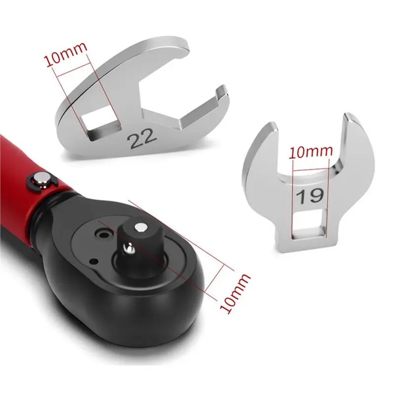 For Torque Wrench Maintenance- 10Pcs 3/8 Inch Drive Crowfoot Wrench Set(10-22Mm) Included-[LUCK 9]
