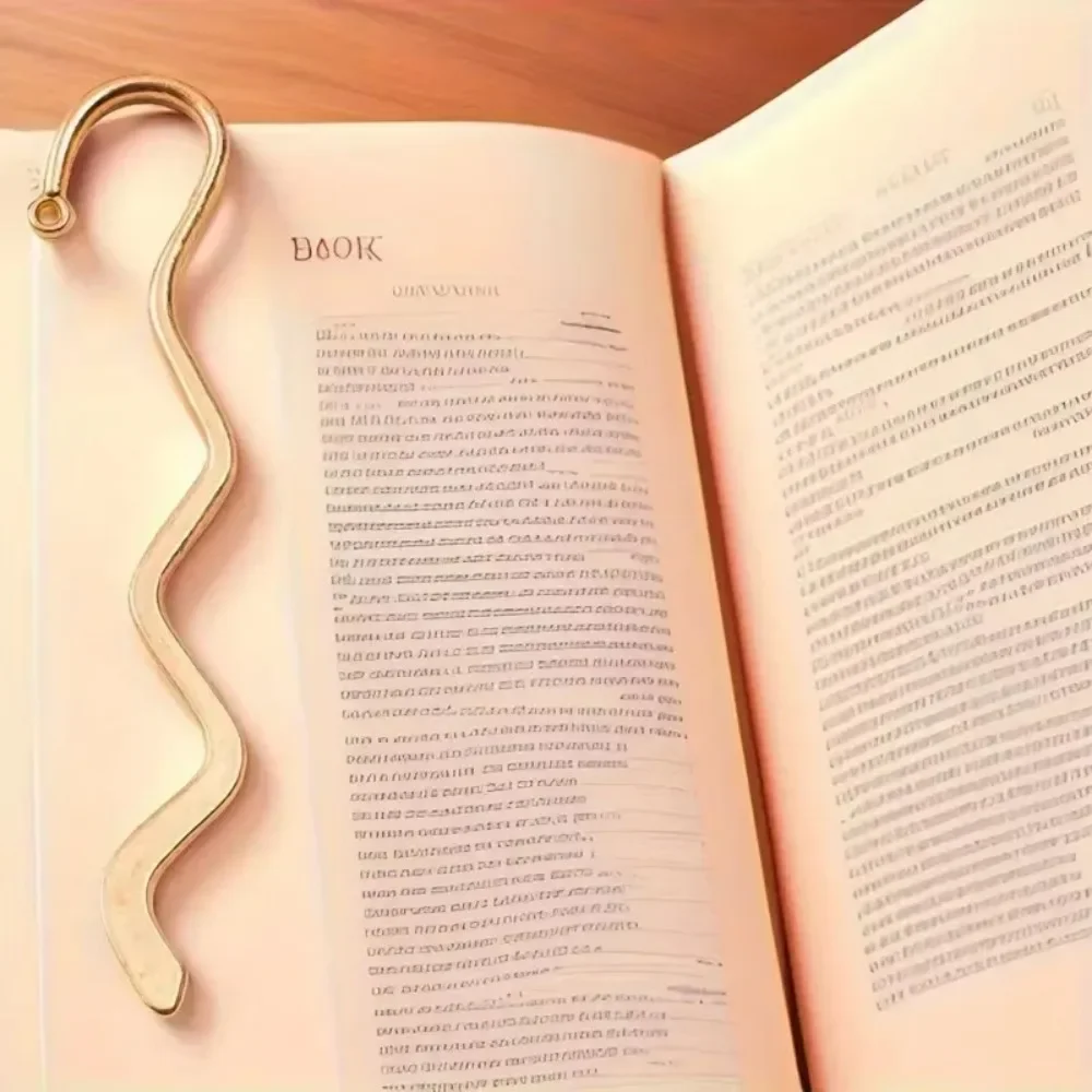 10 Pcs/set Wave Shape Bookmarks Retro Silver Gold Bronze Student Books Mark Exquisite Durable Reading Accessory Supplies 2025