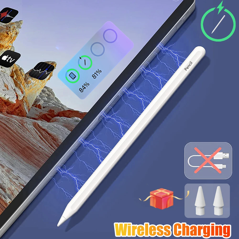 

Magnetic Wireless Charging Stylus Pen For Apple Pencil 2 1 iPad Pencil Palm Rejection Tilt for iPad Air 4 5 Pro 11 12.9 Mini 6