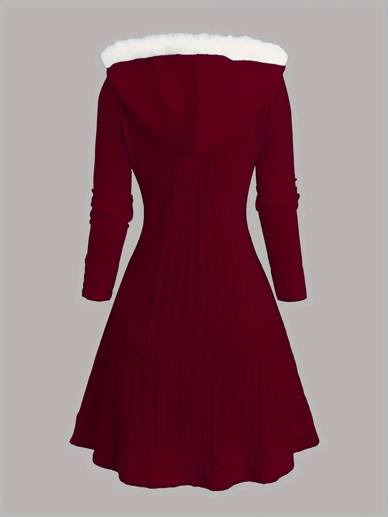 Large-sized Y2K Knitted Checkered Faux Wool Patchwork Hooded Overcoat with Buttons, Long Knitted Coat