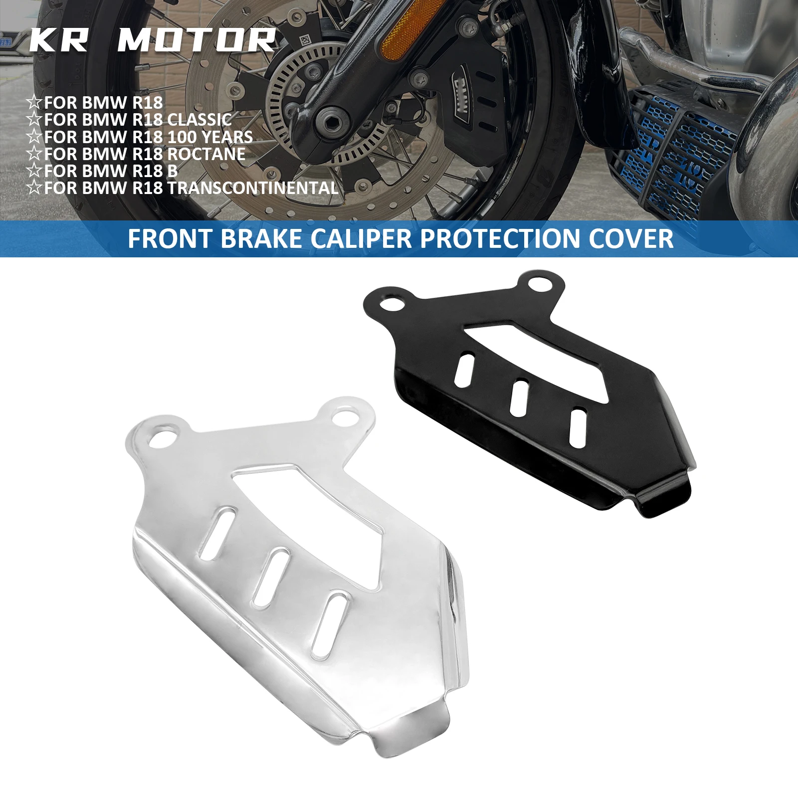 

Fits For BMW R18 Classic R 18 100 Years R18B Roctane Transcontinental 2020-2024 Motorcycle Front Brake Caliper Protection Cover