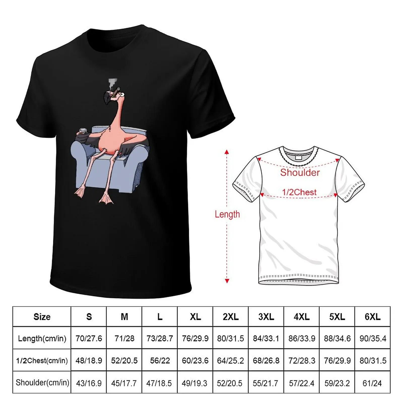 Boston Legal Flamingos - Denny Crane T-Shirt Summer Fashion Casual Tee Shirt