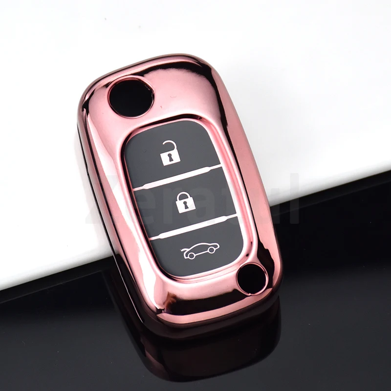 For LADA Largus Kalina Granta Vesta X-Ray Benz Smart TPU Flip Car Key Case Cover For Renault Fluence Clio Megane Kangoo Lacia