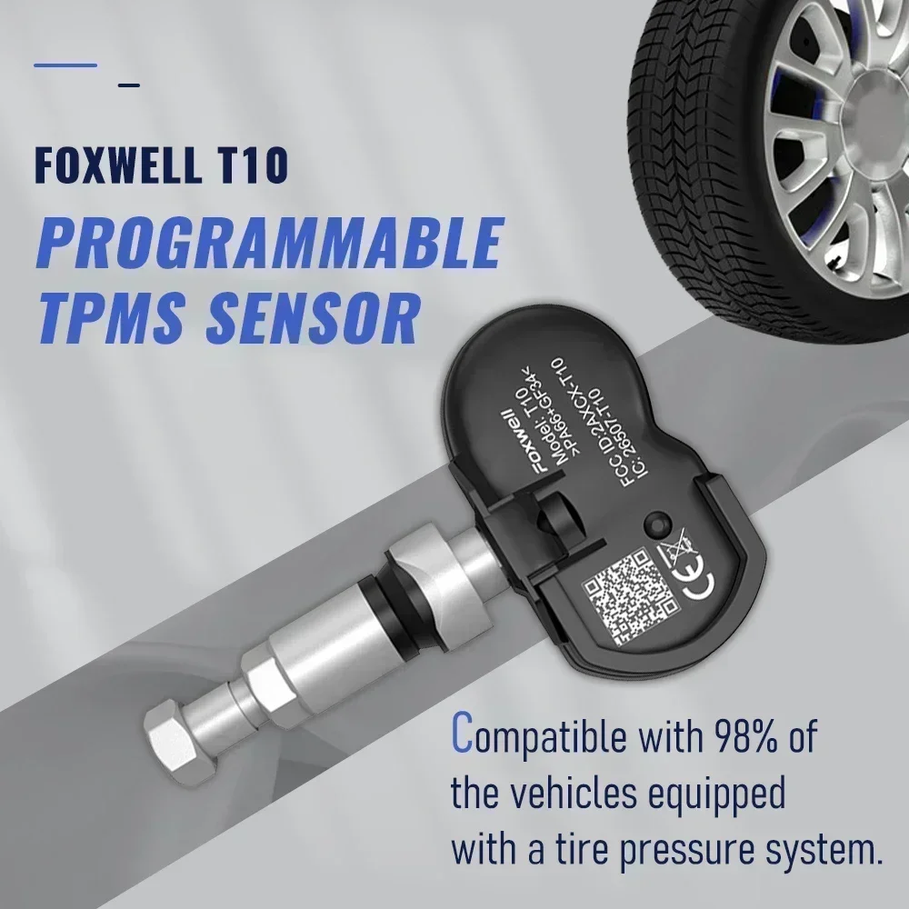 1/4PCS Foxwell T10 MX-Sensor TPMS 2 in 1 433MHz 315MHZ OE Universal Activate Programming Tire Pressure Monitor Test Repair Tools