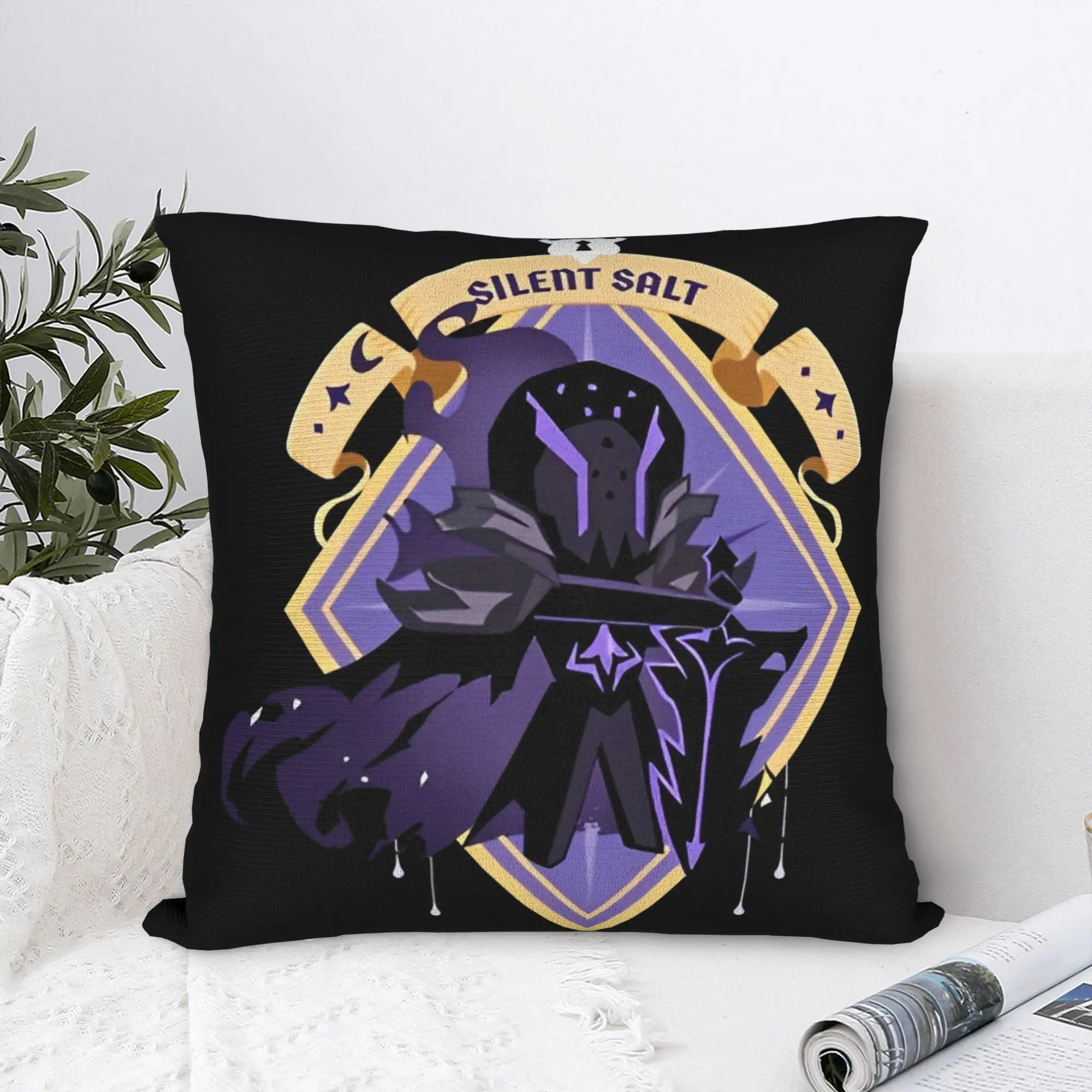 Cookie Run Kingdom Silent Salt Cookie Pillowcase Printing Fabric Cushion Cover Decor Runner Game Throw Pillow Case Cover  Square