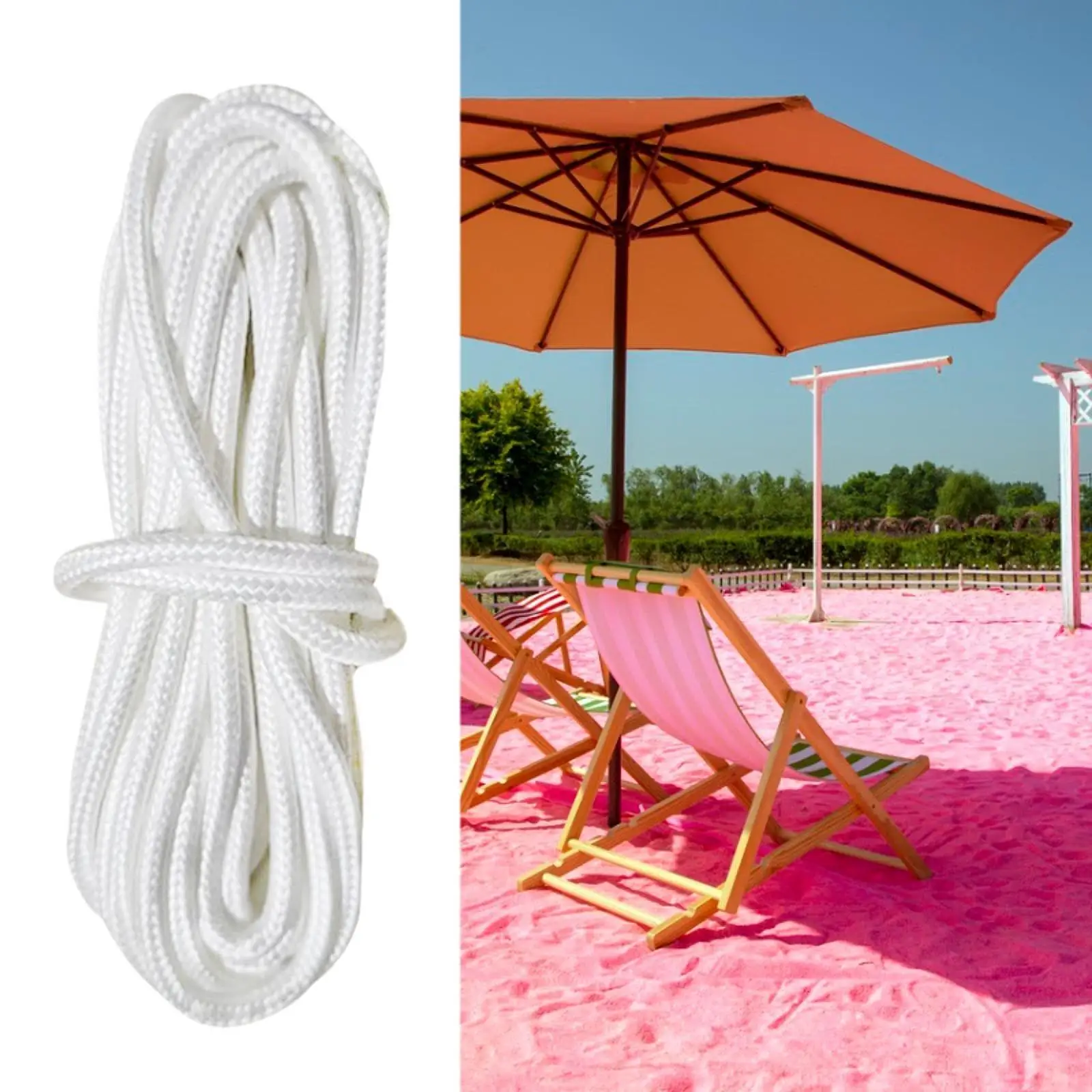 Patio Umbrella Cord Replacement Patio Umbrella Line,Easy to Use,110inch Patio Umbrella Accessories for Balcony,Picnic,Patio