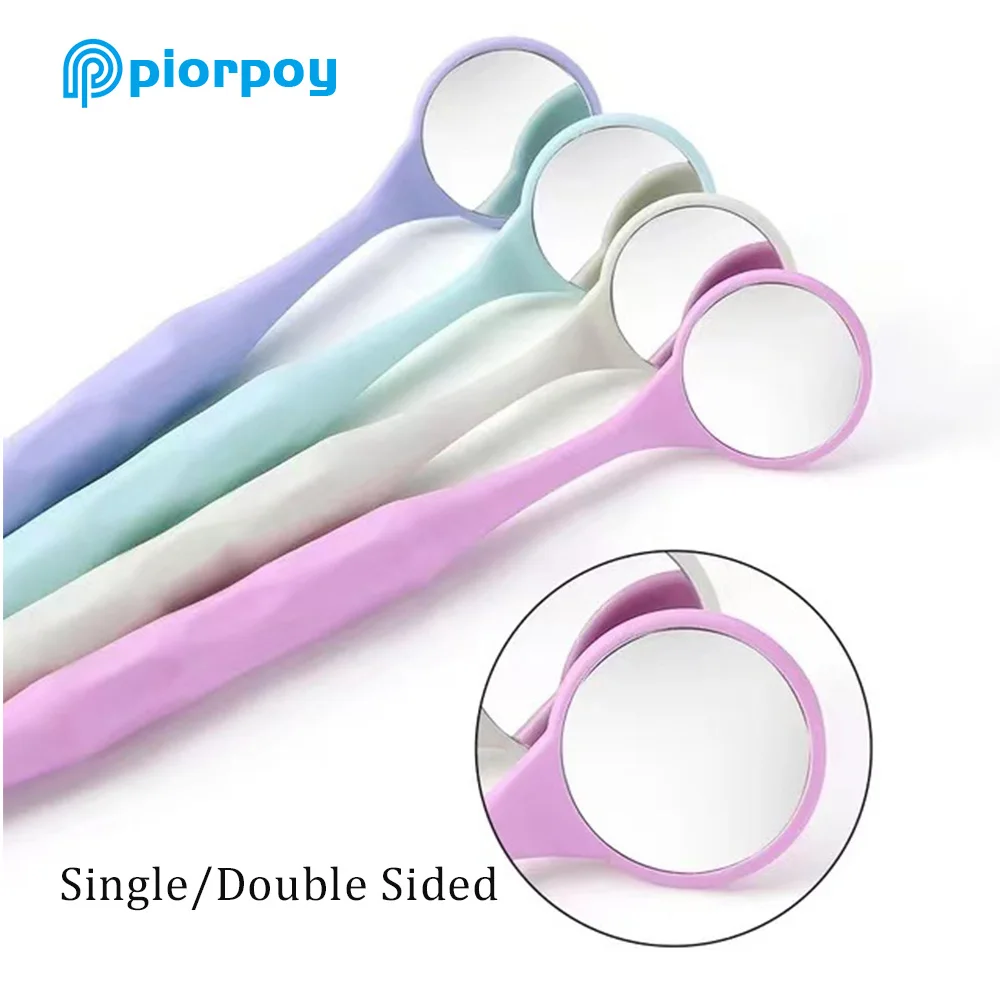 PIORPOY 2 Pcs Disposable Double Sided Autoclavable Dental Exam Mouth Mirror With Handle Instrument Dentistry Teeth Whitening