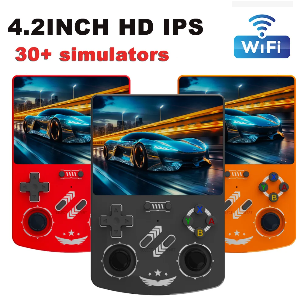 R40XX Handheld Game Console - Linux OS, 4.2-inch IPS, Open Source (ArkOS), 18000+ Games, Portable Retro Player for Christmas