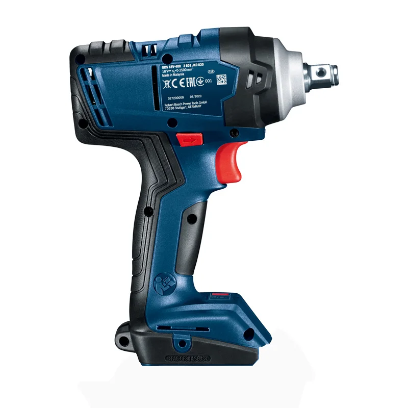 Bosch 18V Impact Wrench GDS 18V-400 Brushless Lithium 400N.m High Torque Rechargeable Electric Wrench Cordless Power Tools