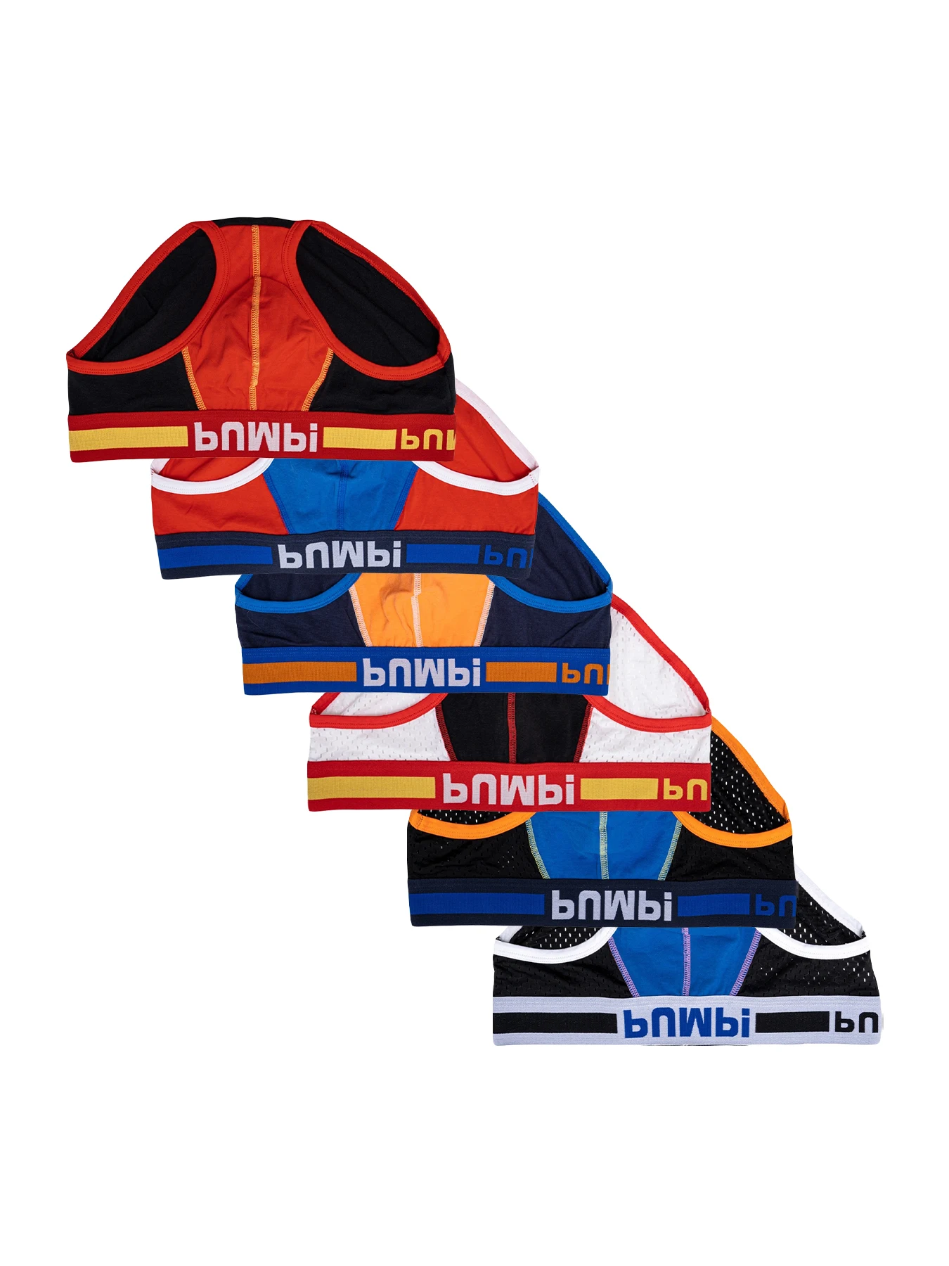 

6 шт./лот, полые дышащие мужские трусы-бикини с бандажами, мужские трусы, сексуальное мужское нижнее белье для геев, сексуальные мужские короткие трусы