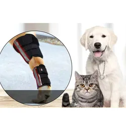 Pet Dog Leg Knee Protection Pet Dog Fracture Fixed Splint Leg Knee Pads For Dogs Recovery Bandage Cat Fracture Golden Hair Teddy