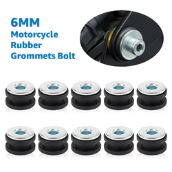 6MM Rubber Grommets For Motorcycle Fairings For Yamaha R1 R6 R3 R25 YZF600 For Honda CBR 650 600 CBR500R For BMW For Kawasaki