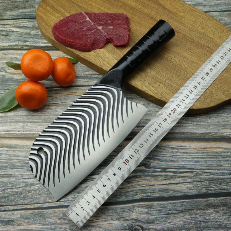 WXCOO Handmade Heavy Duty Chef Knife with Wooden Handle Forged Butcher Knife for Meat Processing in Kitchen Tool Meat Cleaver