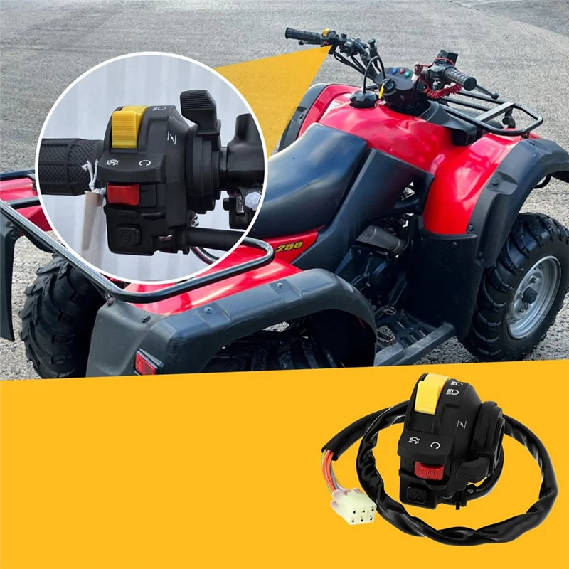 

A029-New High Quality Motorcycle Handlebar Start-Stop Headlight Switch 37400-27H00 For ATV Ozark 250 LT-F250 2002-2014