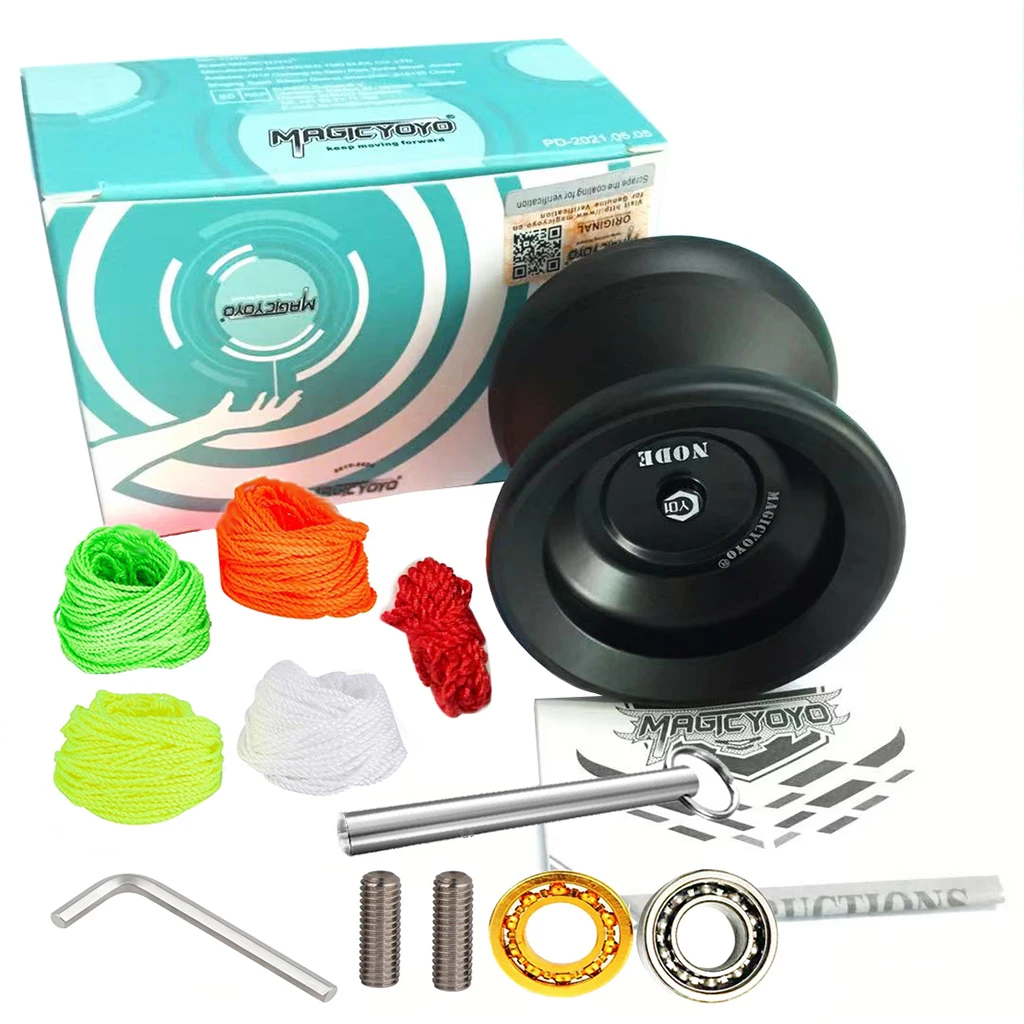 Magicyoyo Y01 NODE Yoyo Series Metal Yo-Yo Toy High Speed 10-Bead Bearings 5 Polyester String Ropes Gift Toys